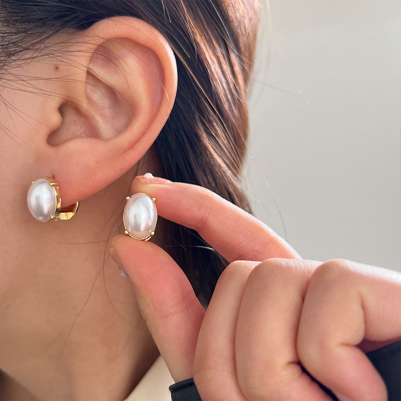 MY38839珍珠耳環2023年新款潮小眾設計兔子純耳環高級感氣質耳環女銀