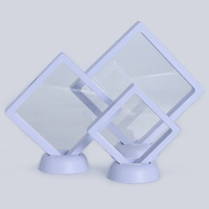 透明PE薄膜展示盒懸浮包裝盒珠寶首飾戒指手鍊盒小商品禮品盒現貨