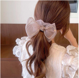 MY31544韓國精緻閃鑽蝴蝶結頭繩頭飾女生氣質丸子頭皮筋發繩網紅髮圈夏季