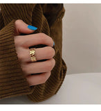 MY30975不規則開口可調節戒指時尚個性ins歐美指環戒子手飾指環圈