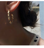 MY31732歐美金屬耳圈女韓國氣質網紅個性大圈耳環簡約出街耳飾 925銀針