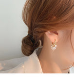 MY33685時尚耳環女氣質流蘇耳墜2021年新款潮水晶耳扣高級感法式網紅耳飾