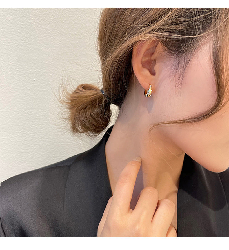 MY33634耳環2021年新款潮耳釘女小眾設計感高級法式耳扣ins風秋冬耳飾