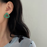 MY30532法式網紅圓圈純銀耳環圈圈耳釘2021年新款潮高級感小眾設計耳飾女