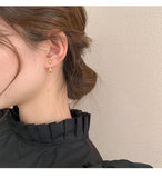 MY30738水滴形迷你可拆卸氣質新款小眾個性耳飾韓國耳環新款925銀針