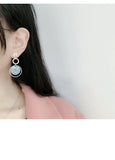 MY34195韓國圓圈耳環女氣質高級感百搭出勤耳釘女2021年新款設計感