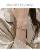 MY33637韓版新款鏤空愛心手鍊女氣質個性時尚輕奢鋯石手環送閨蜜手飾品