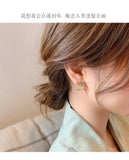 MY30621韓國東大門精緻輕奢冷淡風網紅氣質高級感滿鑽星星耳釘耳環