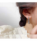 MY31247 冷淡風金屬珠流蘇耳環2022年新款潮高級大氣耳釘女小眾設計感耳飾