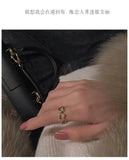 MY30338純銀鏤空戒指女時尚個性輕奢小眾精緻氣質愛心開口可調節食指指環