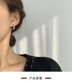 MY31117高級感耳環2021年新款潮復古港風耳飾女純銀耳圈韓國氣質網紅耳墜