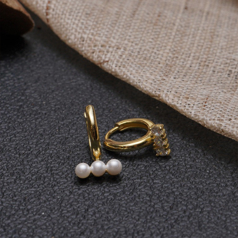 MY30283新款小眾設計珍珠耳扣女韓國氣質網紅耳飾精緻短款耳環