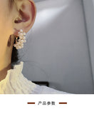 MY30064耳飾2021新款銀針圓形設計感珍珠耳環甜美網紅款氣質高級感耳環