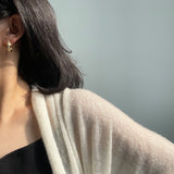 MY33862耳圈秋冬輕奢耳環小眾設計高級感耳扣2022年新款潮氣質耳釘耳飾女